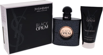 Black Opium by  Eau De Parfum Spray 50Ml & Shimmering Moisturising Fluid 50Ml, (Pack of 1)