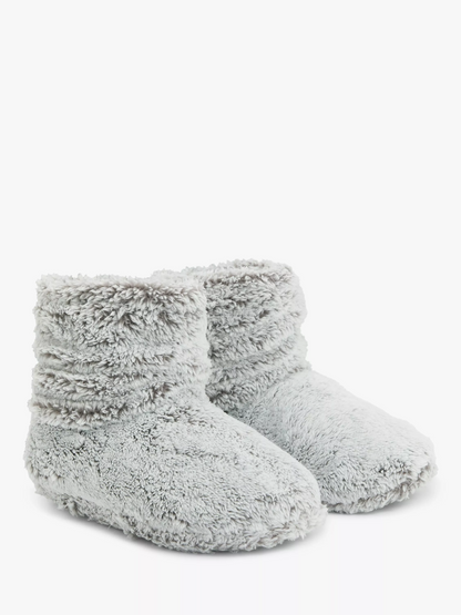 John Lewis High Pile Fleece Slipper Boots