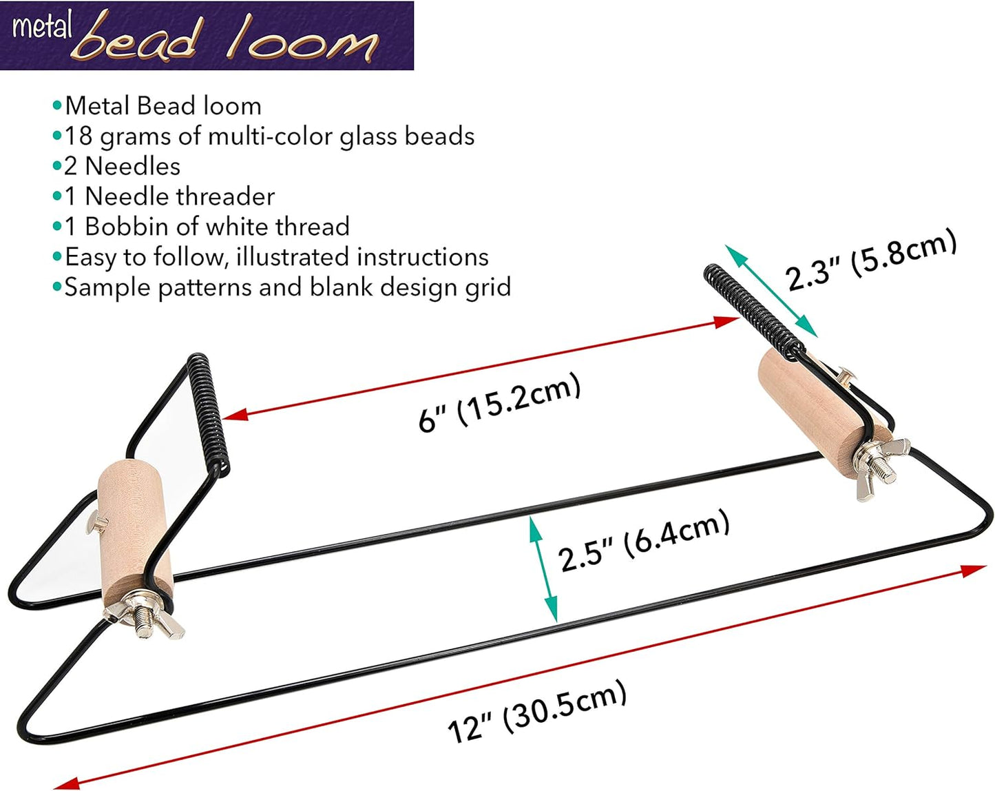 Bead Loom KIT Metal