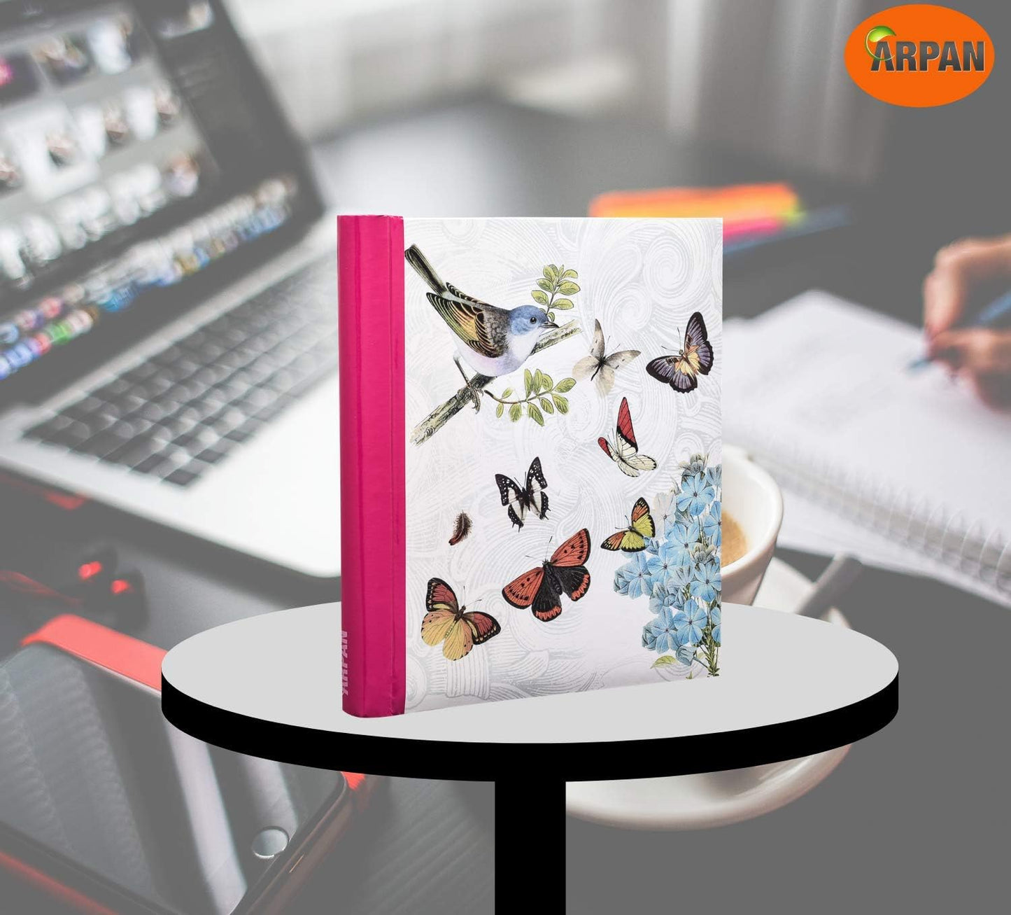 2 Pack of Photo Albums Self Adhesive Picture Book Modern Style Ring Binder Totaling 72 Sheets 144 Sides - Butterfly