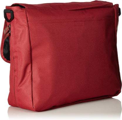 Meroncourt BIO-MB221005ATA Messenger Bag with Japanese Logo, Red (Crimson Red)