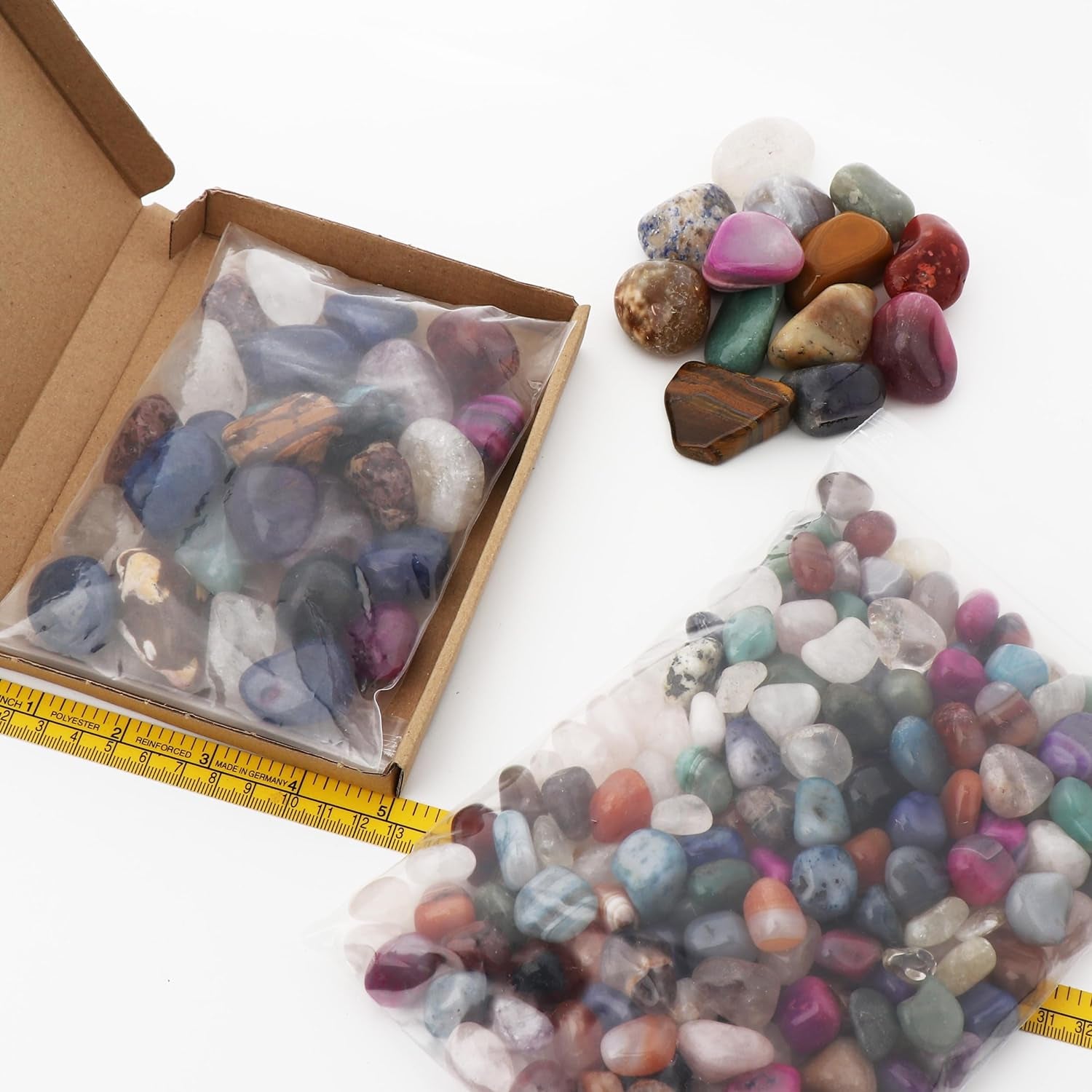 300 G Tumbled Stones Multi Mix 30-35 Mm Healing Stones Gemstones Gemstone Decoration 14703