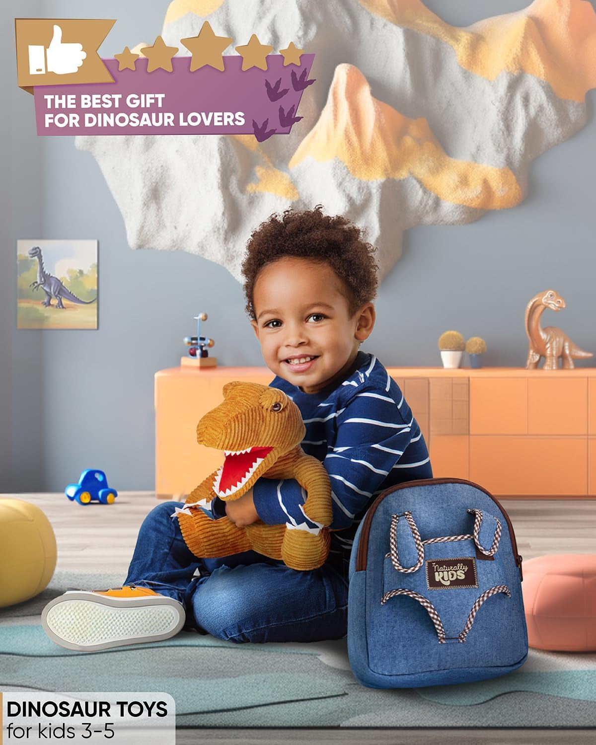 Toddler Backpack W Stuffed Animals