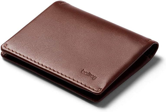 Slim Sleeve, Slim Leather Wallet (Max. 8 Cards and Bills)