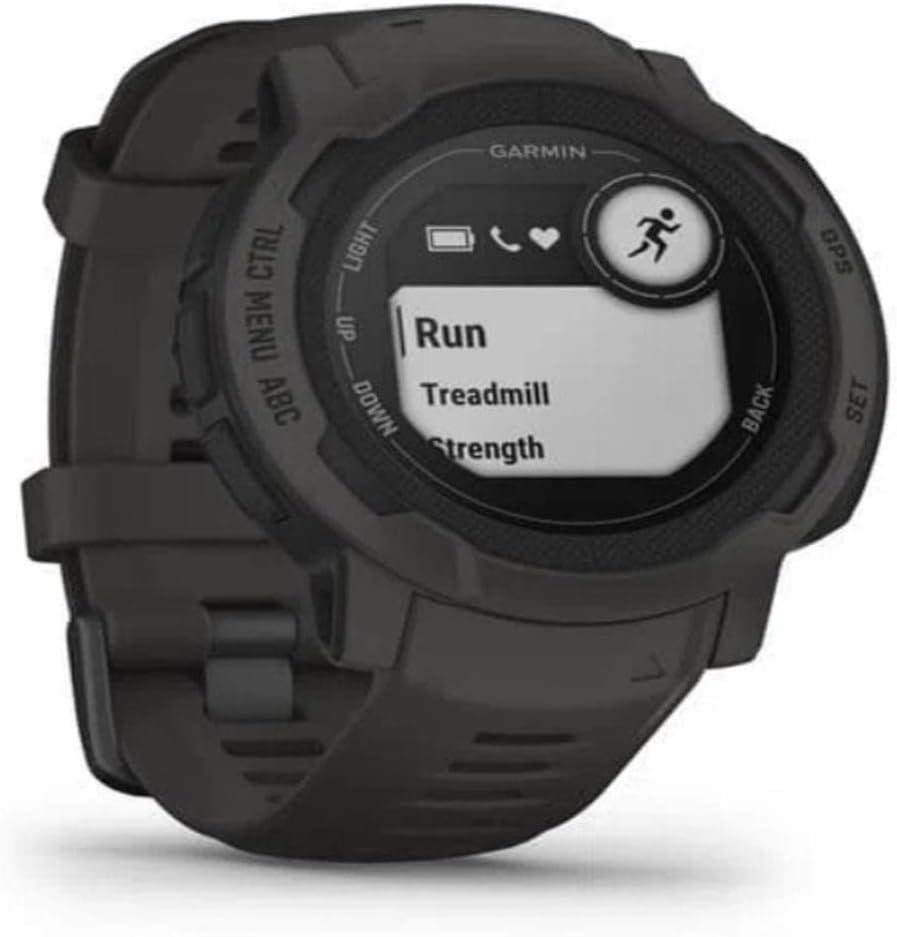 Instinct 2, Rugged GPS Smartwatch, Built-In Sports Apps and Health Monitoring, Ultratough Design Features, Graphite