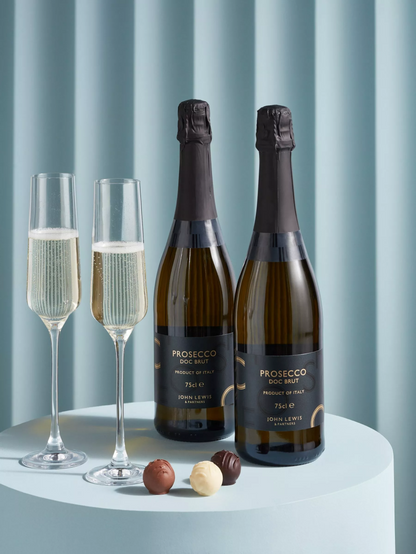 John Lewis Prosecco Duo & Chocolate Gift Box