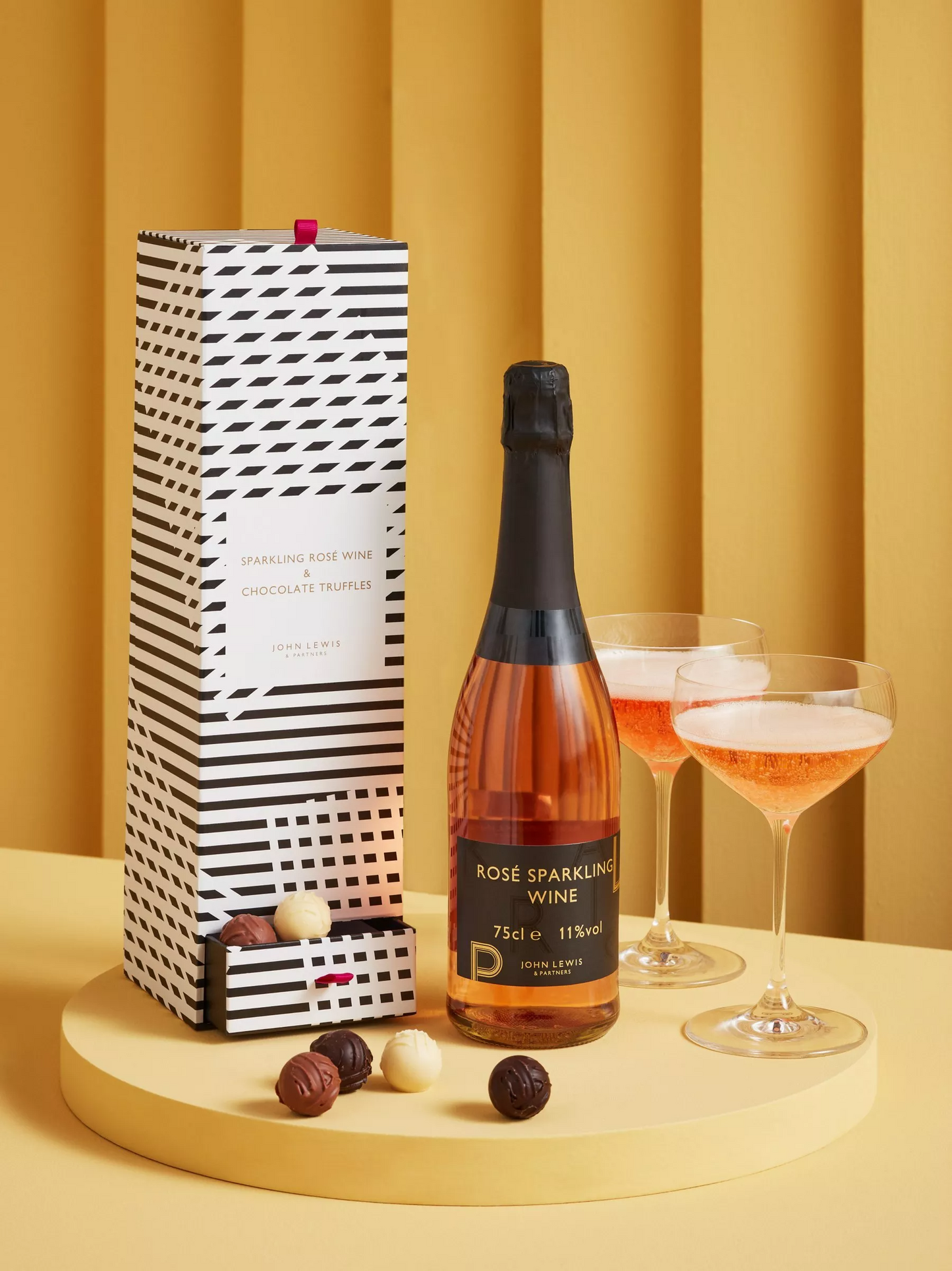 John Lewis Rose Spumante & Chocolate Gift Box