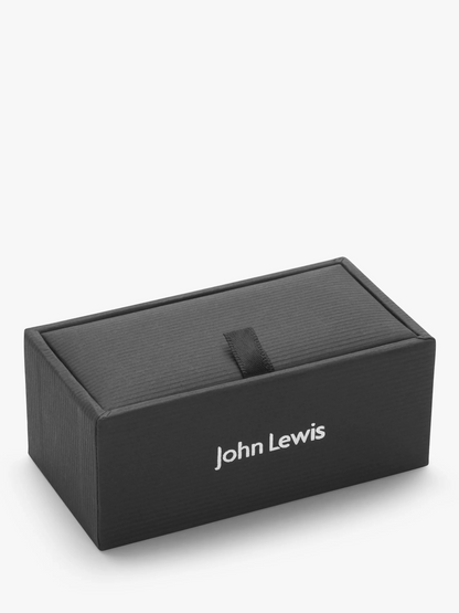 John Lewis Spaniel Dog Cufflinks, Silver