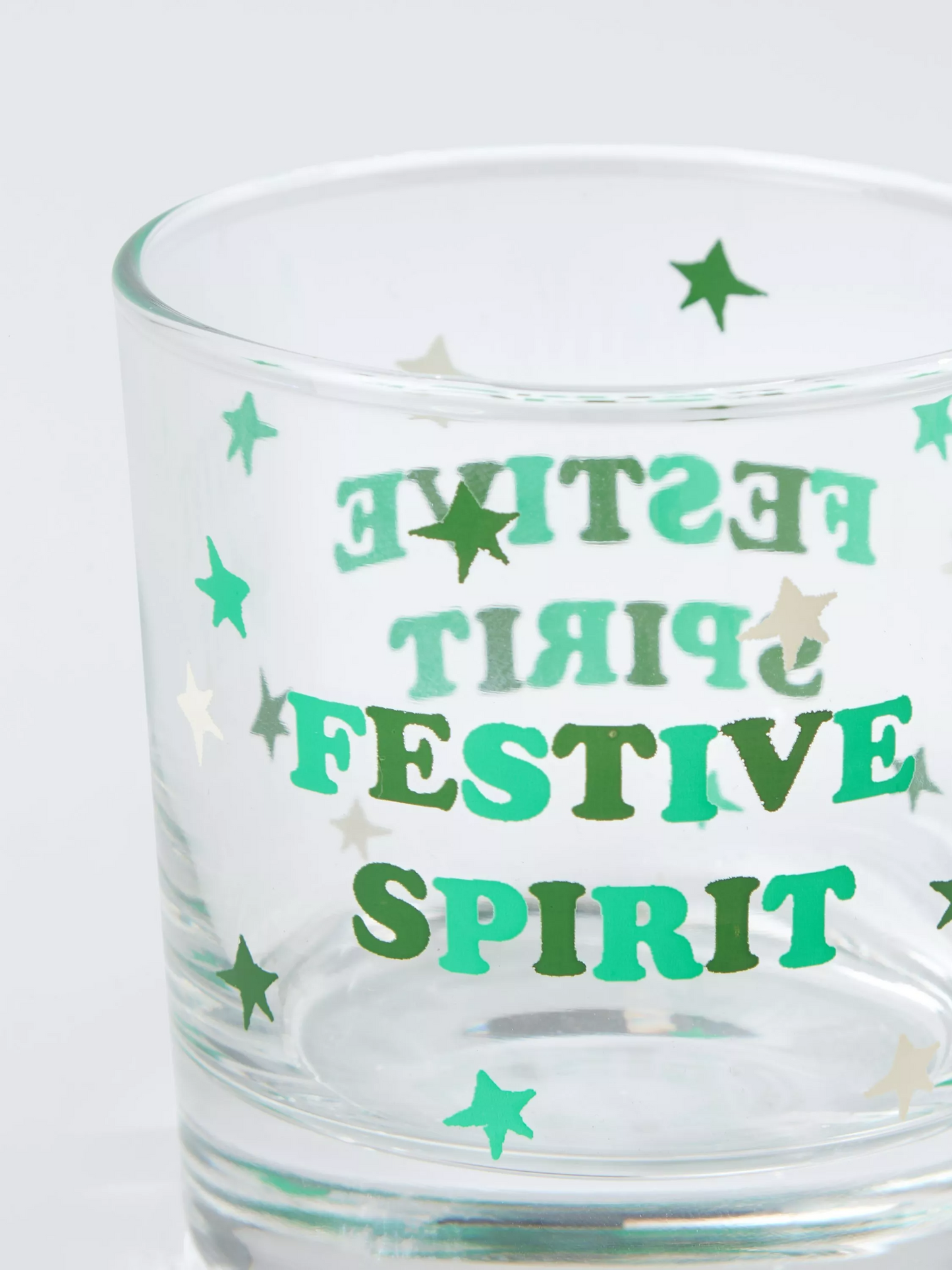 John Lewis Festive Spirit Glass Tumbler, 300ml, Multi