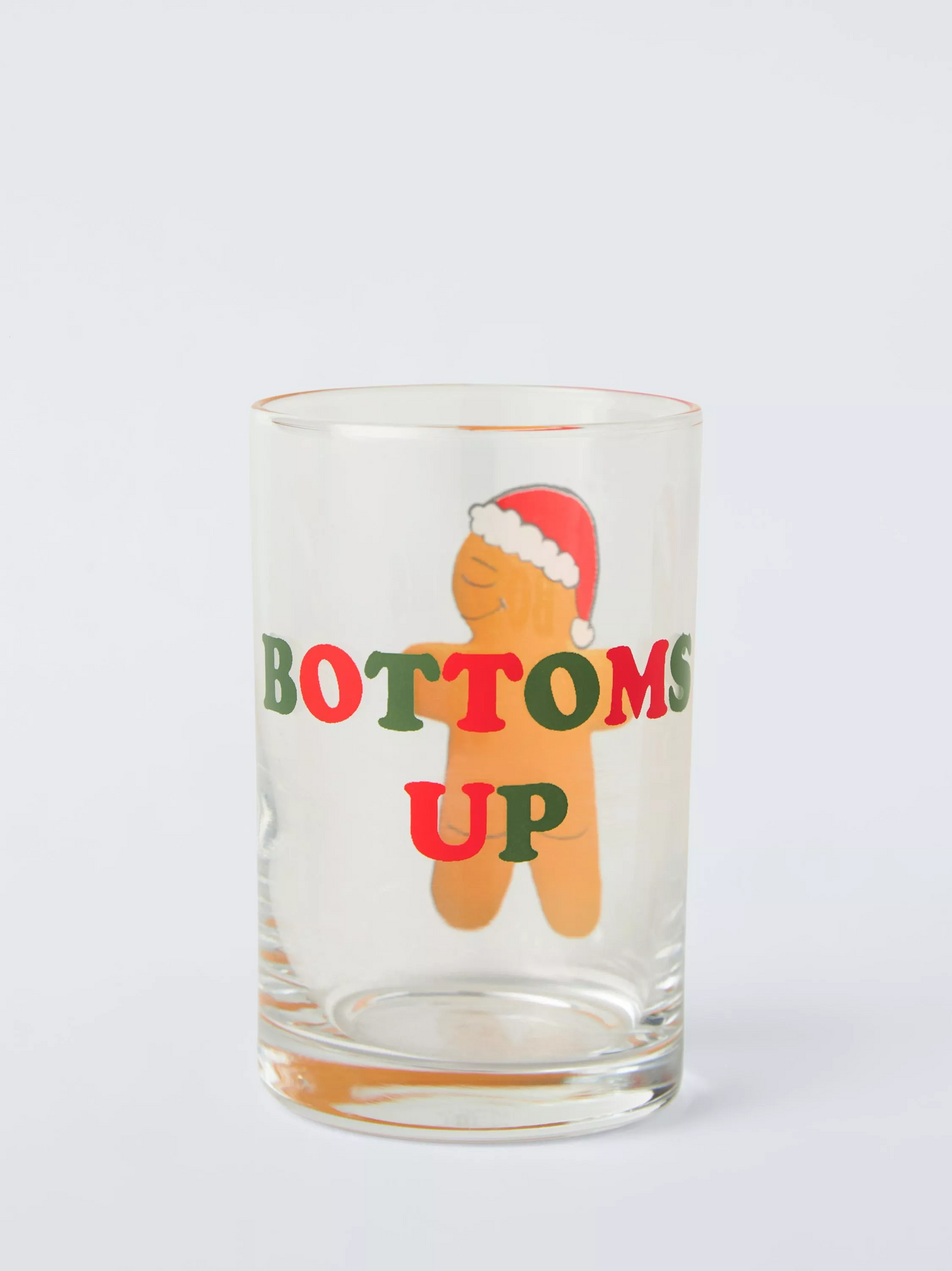 John Lewis Christmas 'Bottoms Up' Shot Glass, 110ml