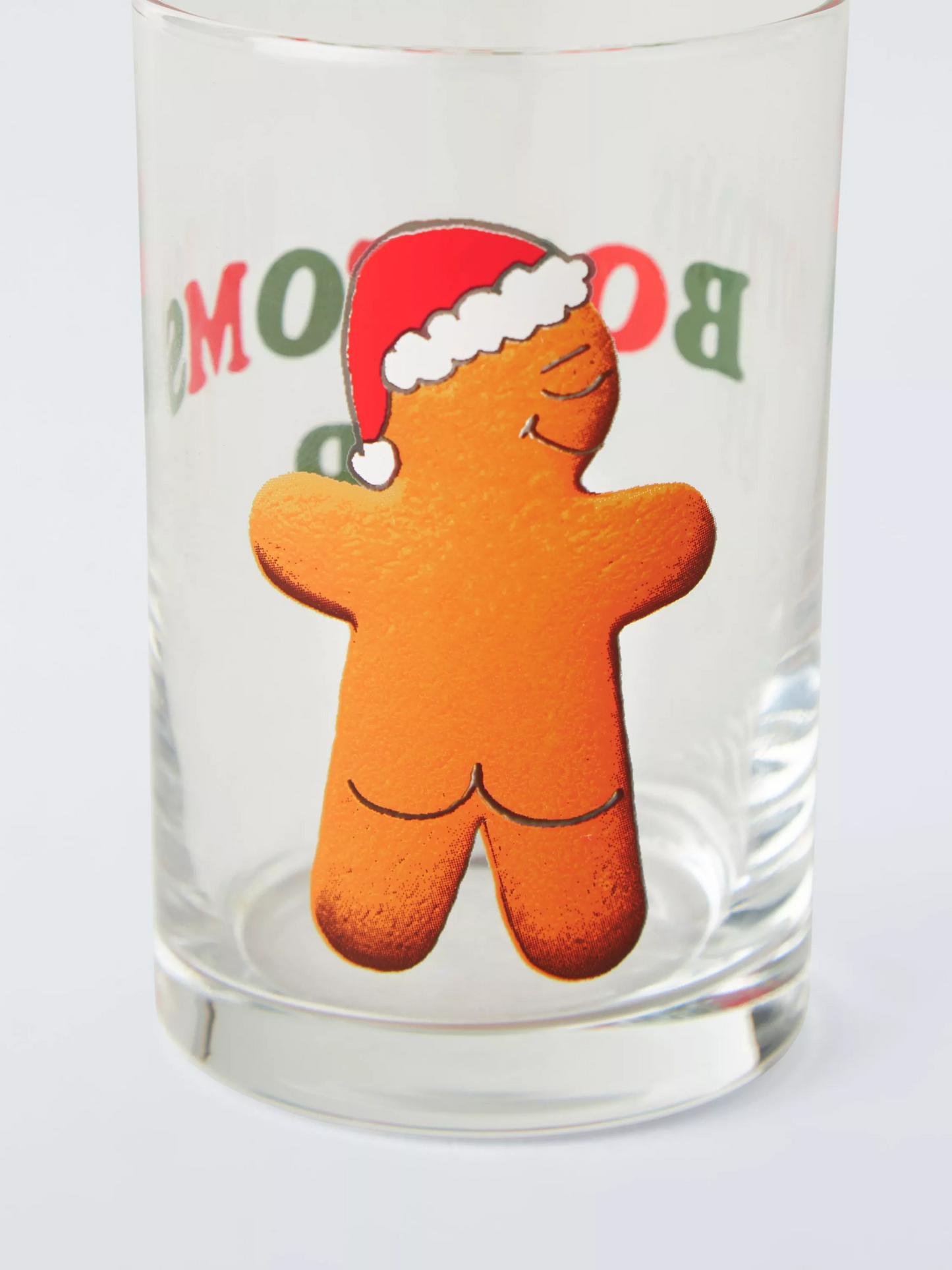 John Lewis Christmas 'Bottoms Up' Shot Glass, 110ml