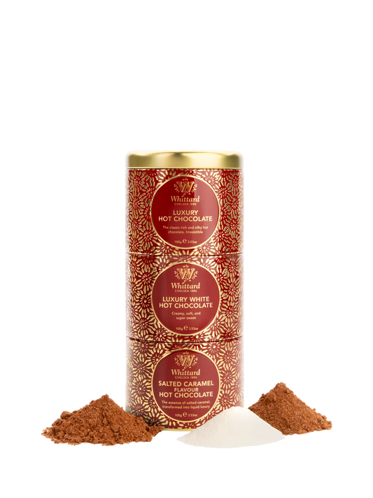 Whittard Hot Chocolate Trio Stacking Tin, 300g