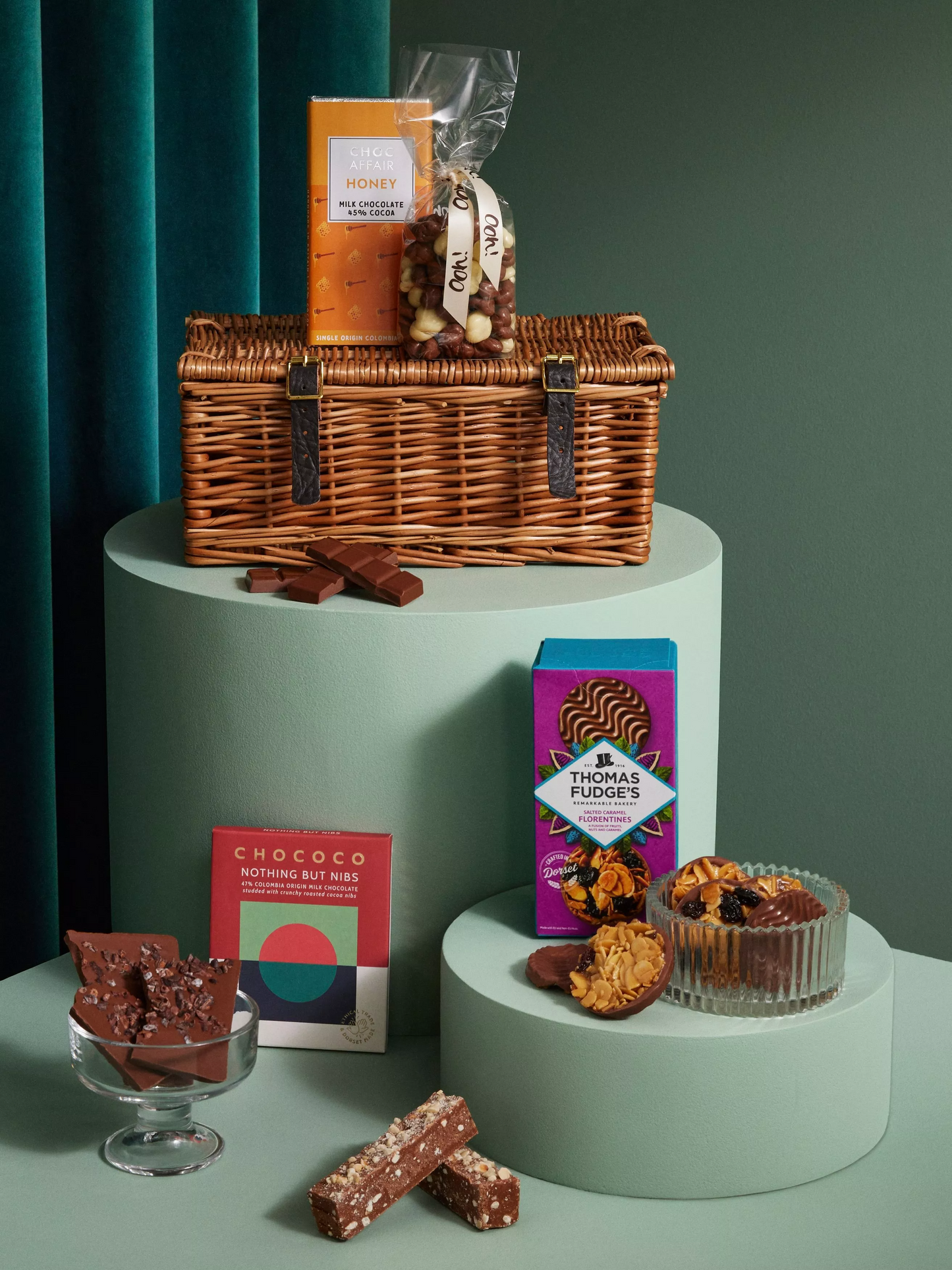 John Lewis Chocolate Wicker Hamper