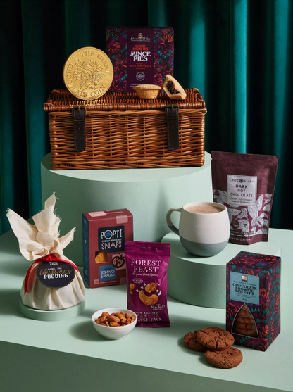 John Lewis Festive Treats Alcohol Free Wicker Hamper