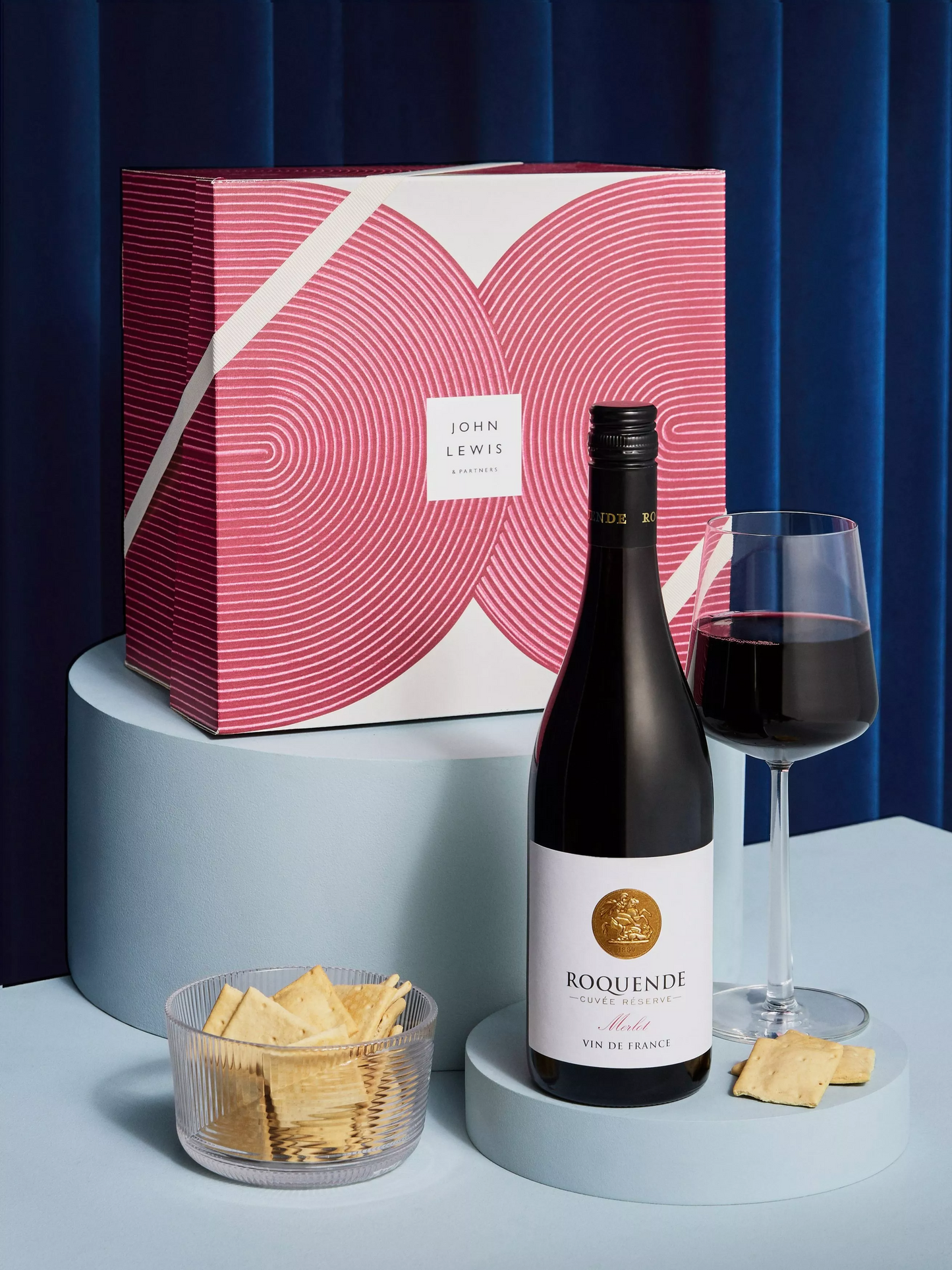 John Lewis Red Wine & Nibbles Gift Box