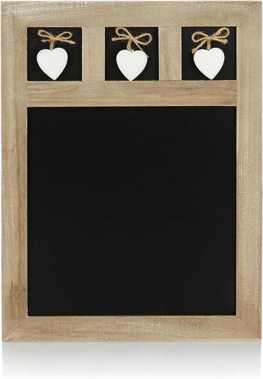 ® Memo Board - Chalk Board for Hanging - Decorative Board for Writing on - Grey Kitchen Accessories for Notes - Chalk Blackboard, 40 X 30 Cm (01 Piece - 40 X 30 Cm)