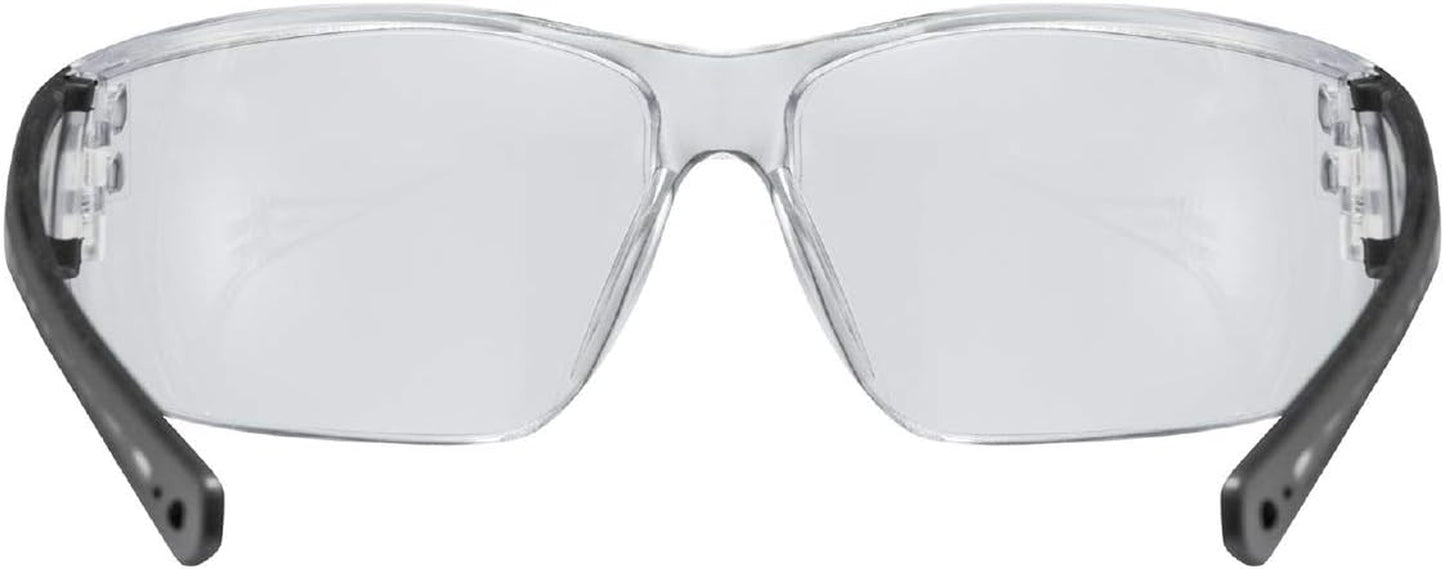 Sportstyle 204 - Sports Sunglasses for Men and Women - Mirrored Lenses - Comfortable & Non-Slip - Clear/Clear - One Size