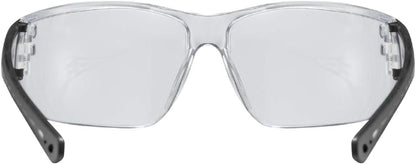 Sportstyle 204 - Sports Sunglasses for Men and Women - Mirrored Lenses - Comfortable & Non-Slip - Clear/Clear - One Size