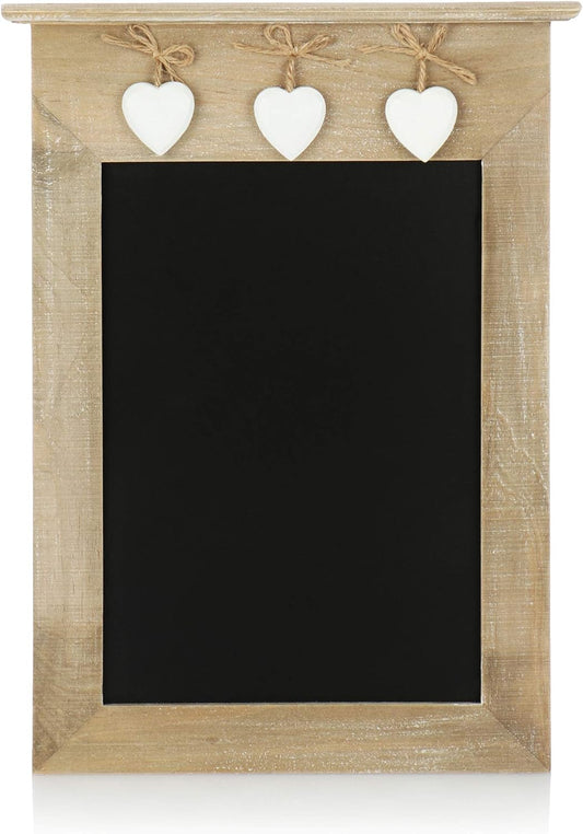 ® Memo Board - Chalk Board for Hanging up - Decorative Black Board to Write on - 38.5 X 28.5 Cm (01 Piece - 38.5 X 28.5 Cm)