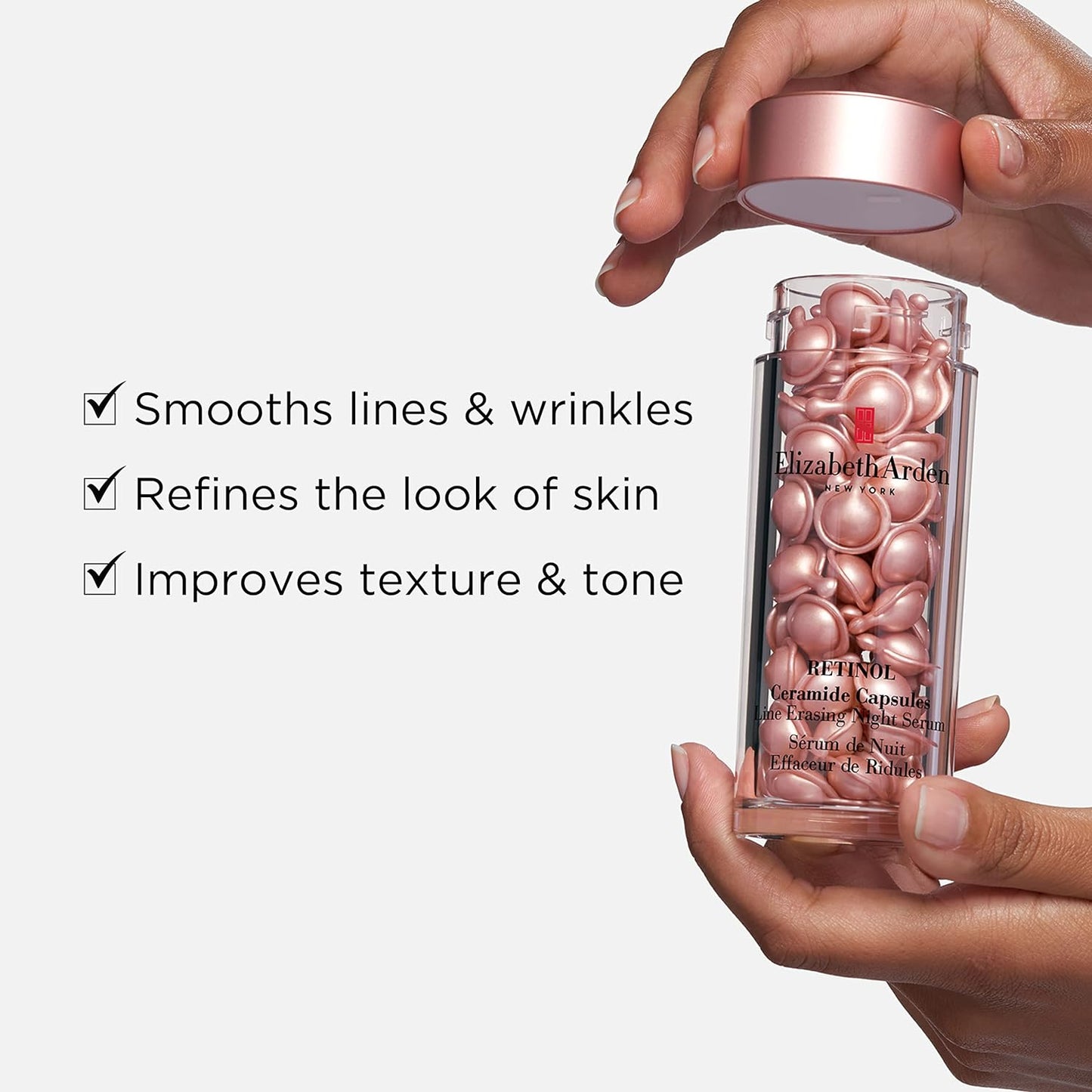 Skincare Bundle:  Retinol Ceramide Capsules Line Erasing Night Serum (60Pc) + Retinol Ceramide Line Erasing Eye Cream (15Ml) + Advanced Ceramide Lift and Firm Night Cream (50Ml)