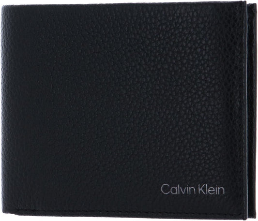 Men'S Warmth Bifold 5CC W/Coin L Wallets, Black, One Size