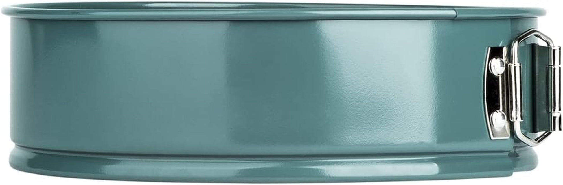 X Nadiya 23Cm Springform Cake Tins for Baking - Non Stick round 9 Inch Cake Tin, Dishwasher Safe Lightweight Steel Bakeware, Teal & Gold (Pack of 2)