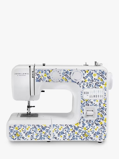 John Lewis JL111 Heirloom Ditsy Print Sewing Machine, White/Multi