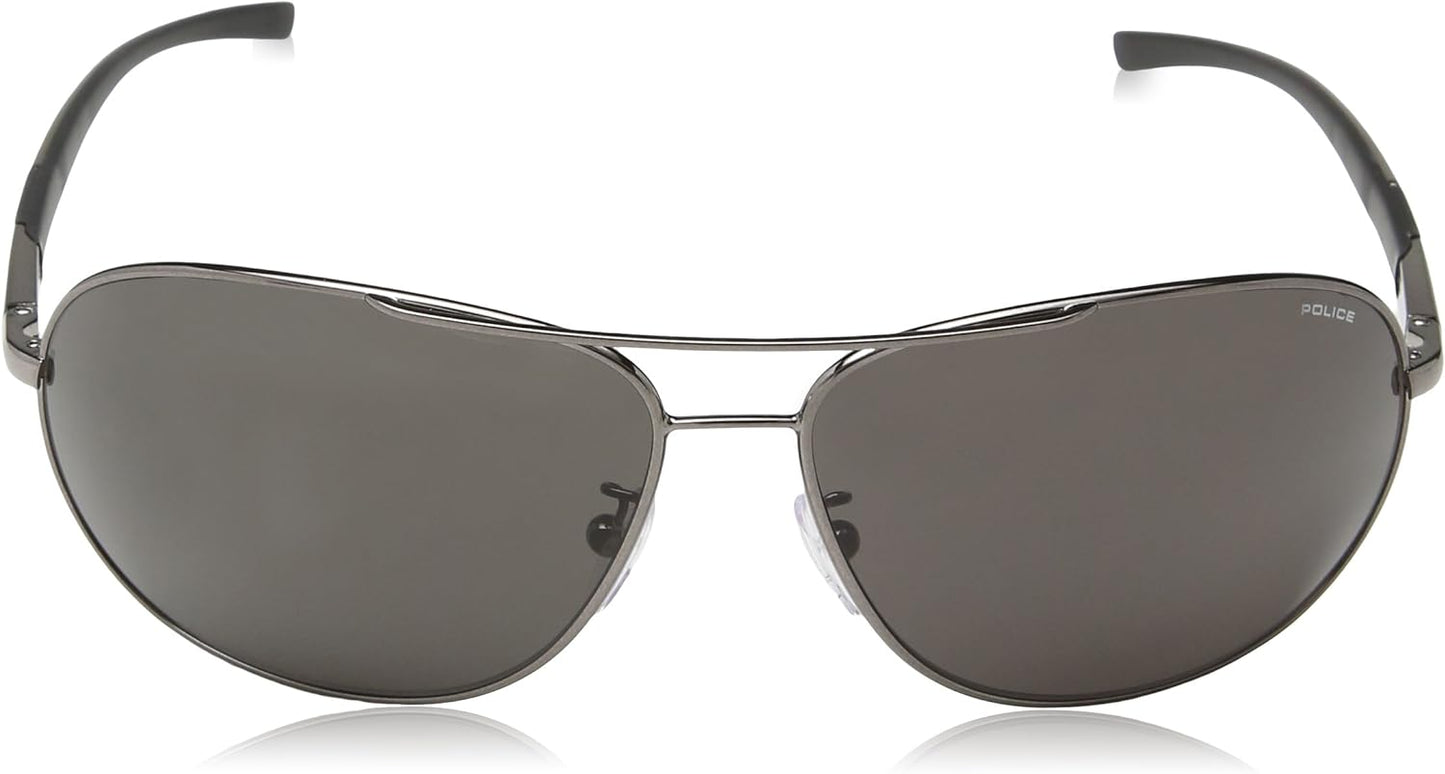 Police Men'S S8182 Sunglasses, Grey (Shiny Gunmetal), One Size