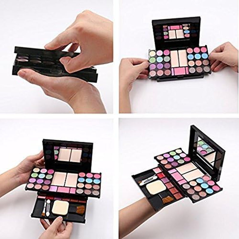 Eyeshadow Palette Makeup Palette 35 Bright Colors Matte and Shimmer Lip Gloss Blush Brushes