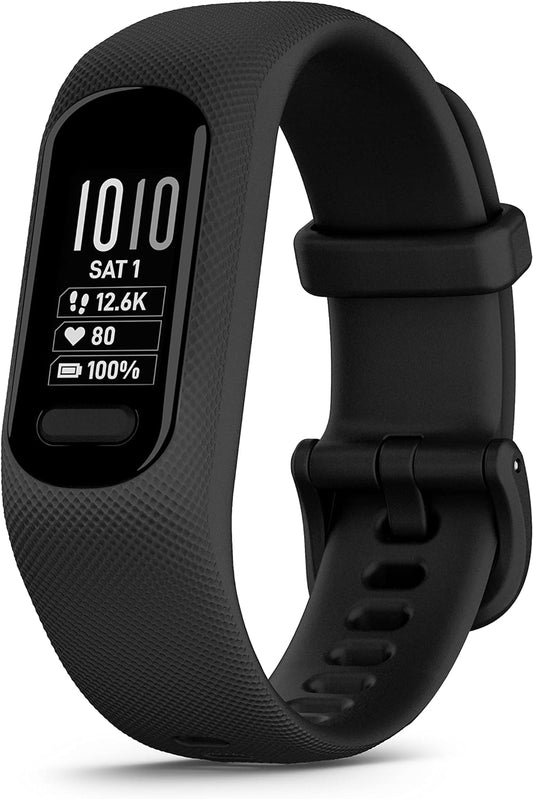 Vivosmart 5 Smart Health and Fitness Activity Tracker with Touchscreen, Black, Small/Medium