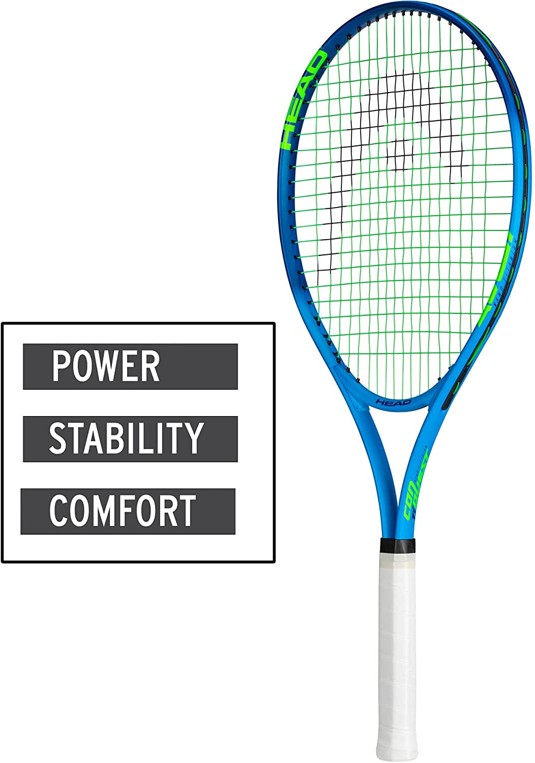 Ti. Conquest Tennis Racket - Pre-Strung Light Balance 27 Inch Racquet - 4