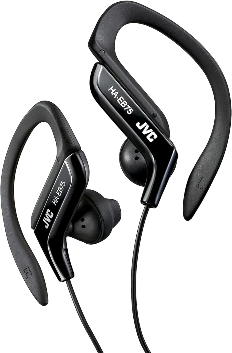 , HA-EB75-BN-U Adjustable Sports Ear Clip Earphones for a (Black)