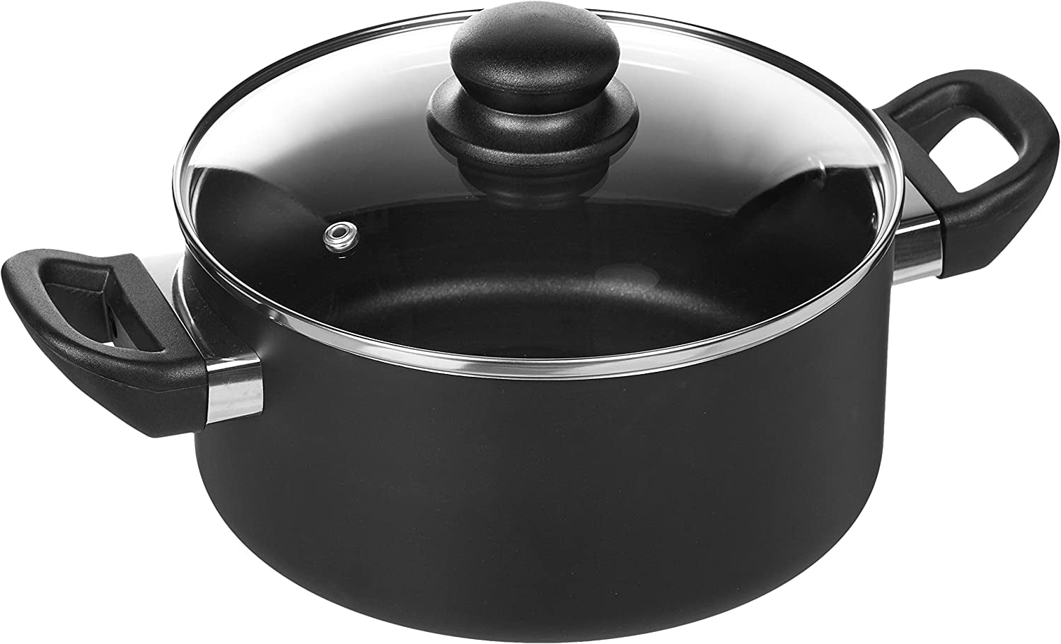 8-Piece Non-Stick Cookware Set, Black