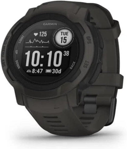 Instinct 2, Rugged GPS Smartwatch, Built-In Sports Apps and Health Monitoring, Ultratough Design Features, Graphite