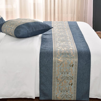 Chenille Bed Runner, Durable Decorative Bed Scarf for Home and Hotel