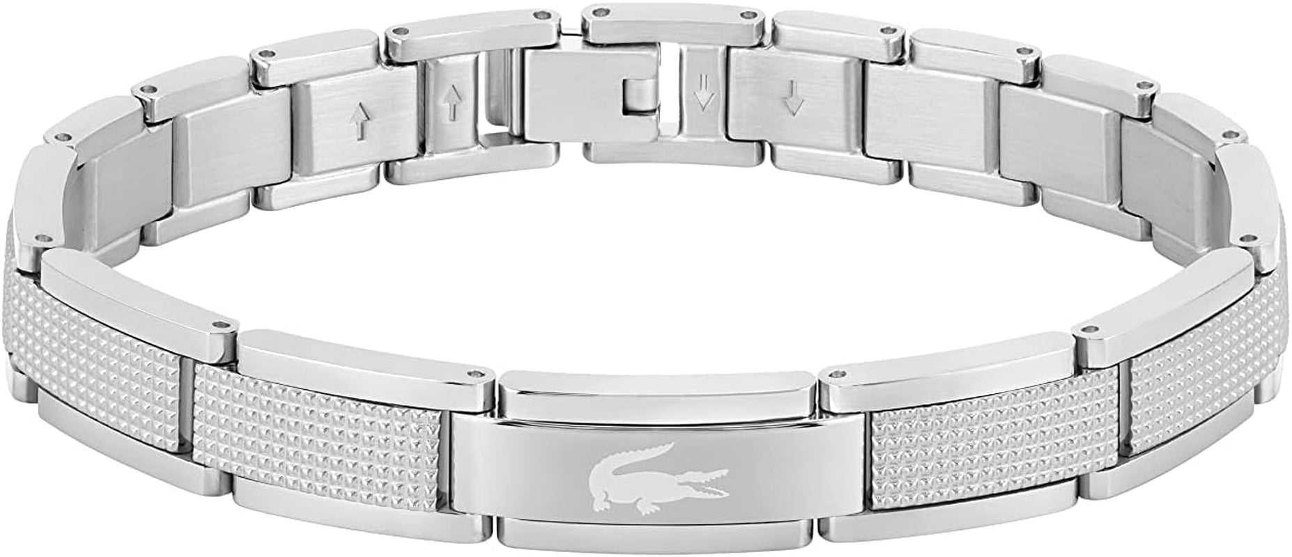 Men'S STENCIL Collection Link Bracelet in Stainless Steel