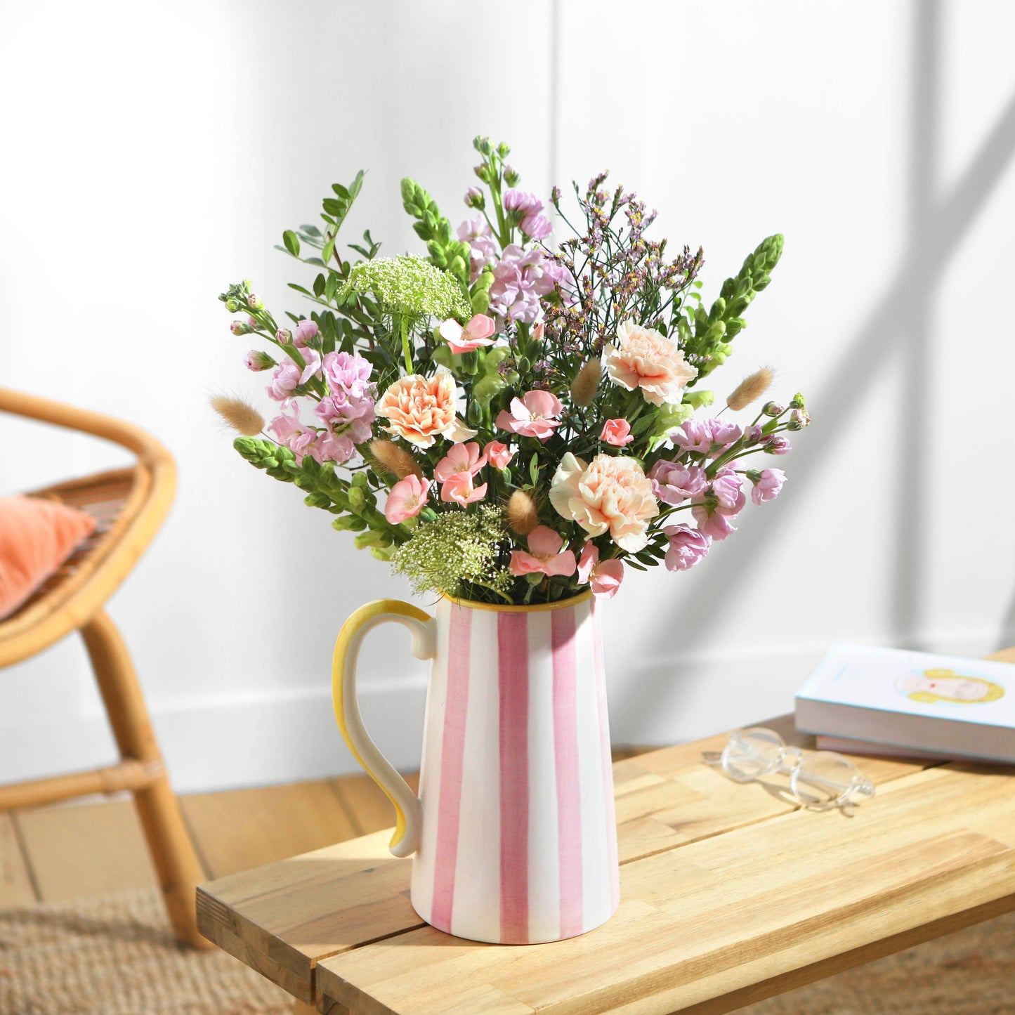 The Yui & Pink Summer Stripe Jug