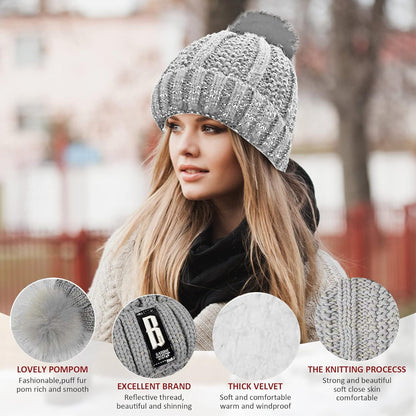 Hat and Scarf Set for Women Hat Scarf and Gloves Set Ladies Women'S Cold Weather Sets Womens Hat Scarf and Gloves Set Ear Muffs Slippers Women Christmas Gifts for Women