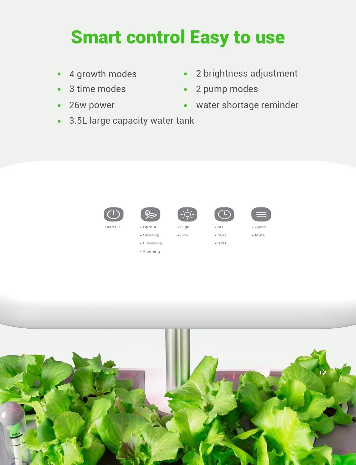 Hydroponics Growing System 12 Pods Hydro Indoor Herb Garden with LED Light, Plants Germination Kit with Auto Timer, Smart Indoor Gardening System Gardening Gifts for Women