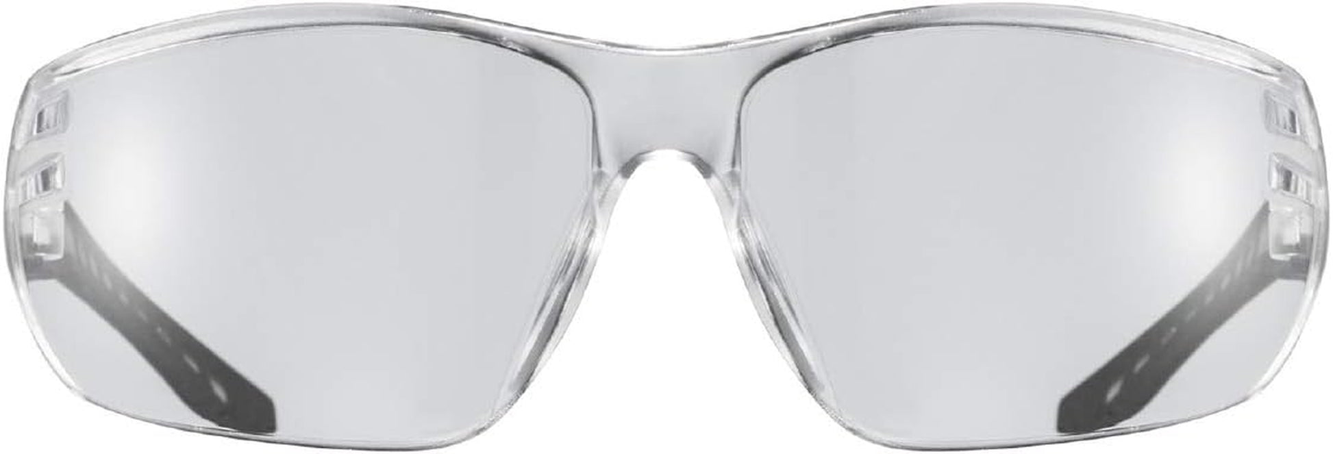 Sportstyle 204 - Sports Sunglasses for Men and Women - Mirrored Lenses - Comfortable & Non-Slip - Clear/Clear - One Size