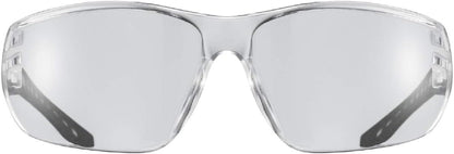 Sportstyle 204 - Sports Sunglasses for Men and Women - Mirrored Lenses - Comfortable & Non-Slip - Clear/Clear - One Size