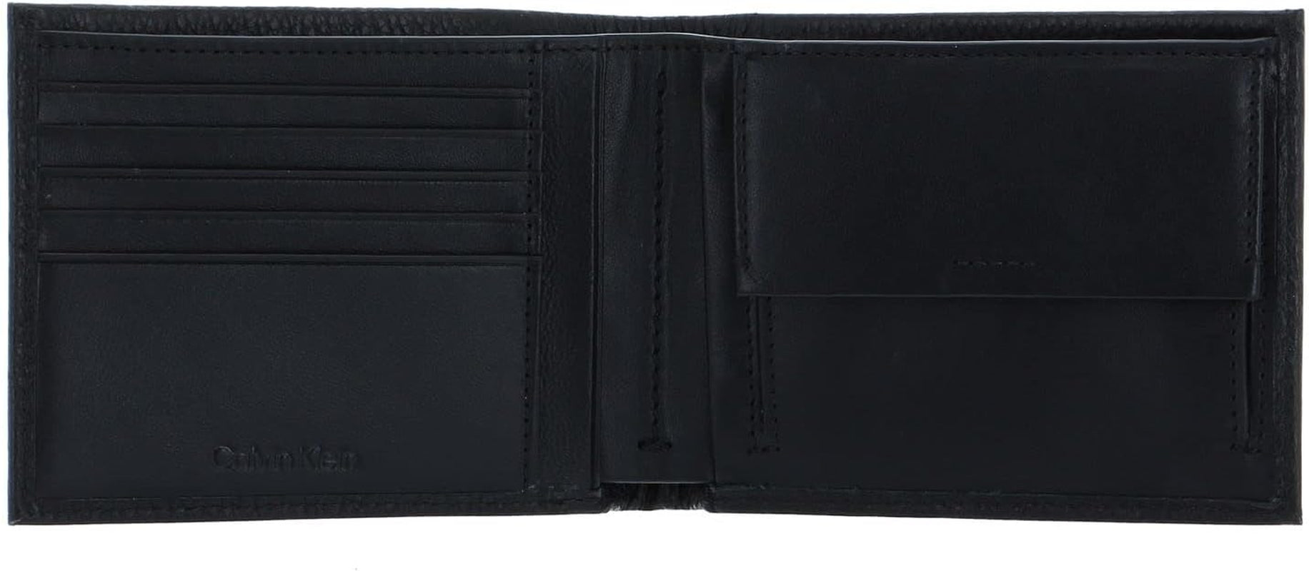 Men'S Warmth Bifold 5CC W/Coin L Wallets, Black, One Size