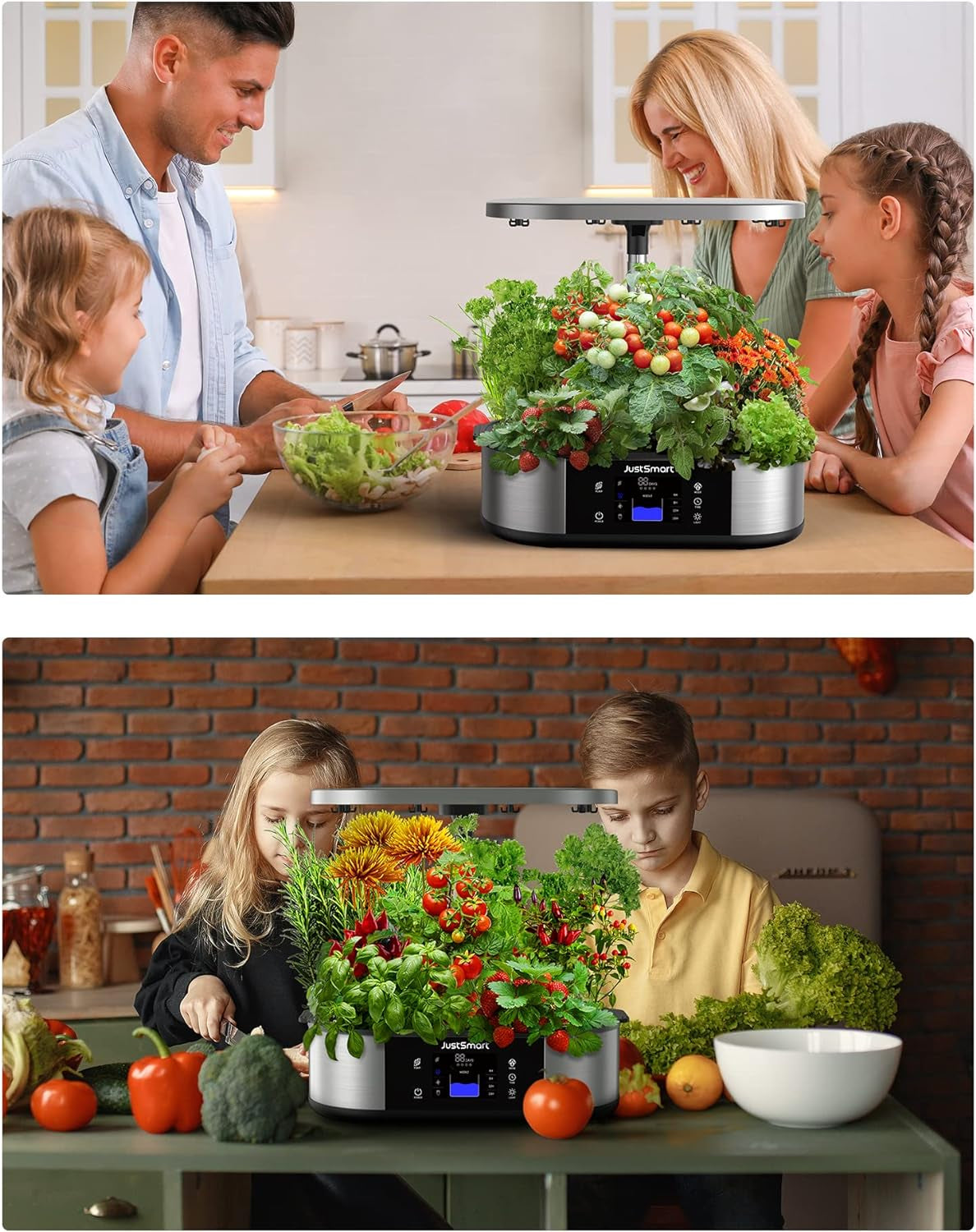 12 Pods Hydroponics Growing System Smart Indoor Garden Planter with 5L Water Tank, Herb Garden with 30W LED Grow Lights, 30 Inches Height Adjustable, Automatic Timer