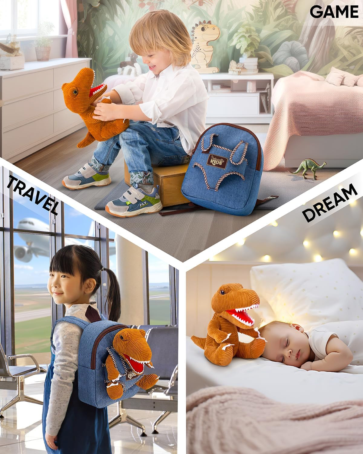 Toddler Backpack W Stuffed Animals