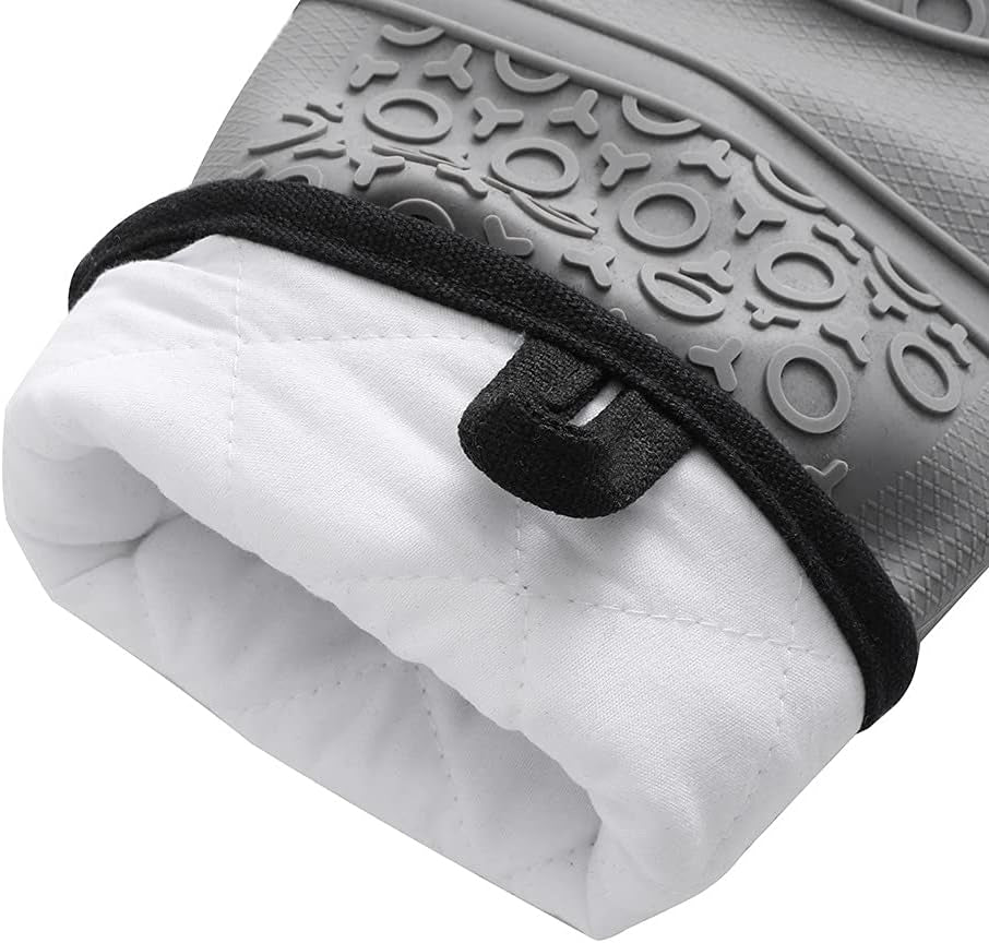 Grey Silicone Double Non-Slip Glove for  Breadmaker