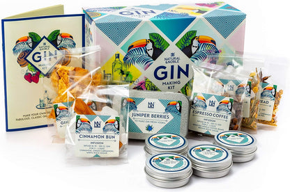 Deluxe Gin Making Kit. Botanical Blends, Fruits and Syrup Bases to Make Fabulous Tasting Gin Drinks