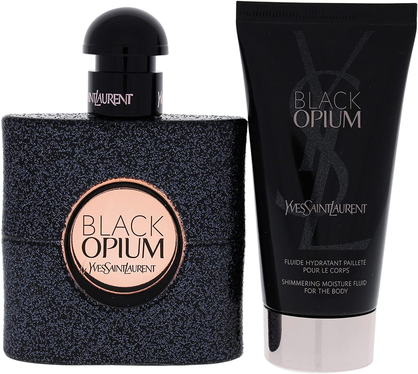 Black Opium by  Eau De Parfum Spray 50Ml & Shimmering Moisturising Fluid 50Ml, (Pack of 1)