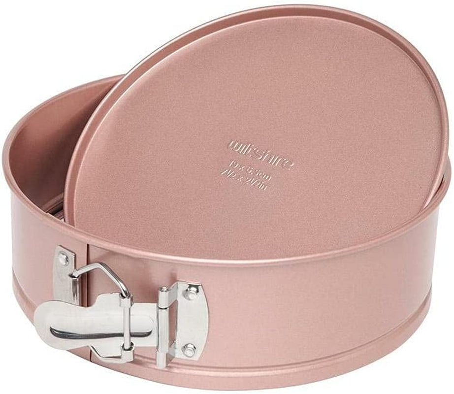 Rose Gold Spring Form Pan Ø19Cm, PFOA PTFE Free, Cake Tin, Cake Mould, Baking Pan, Round, Non-Stick with Flat Base, 1900Ml