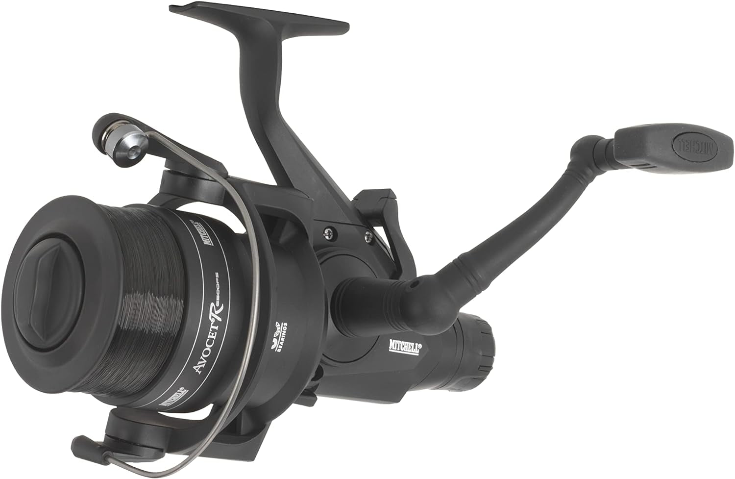 Avocet Black Edition Carp and Catfish Reel - Supplied Pre-Spooled with Fishing Line