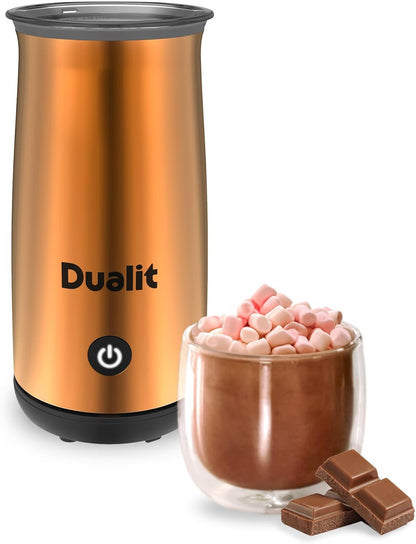 Cocoatiser™ Hot Chocolate Maker - 250Ml Capacity - Powder, Buttons & Grated Chocolate - Velvety Hot Chocolate in 3 Mins - Cordless Jug - Copper